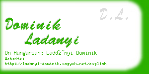 dominik ladanyi business card